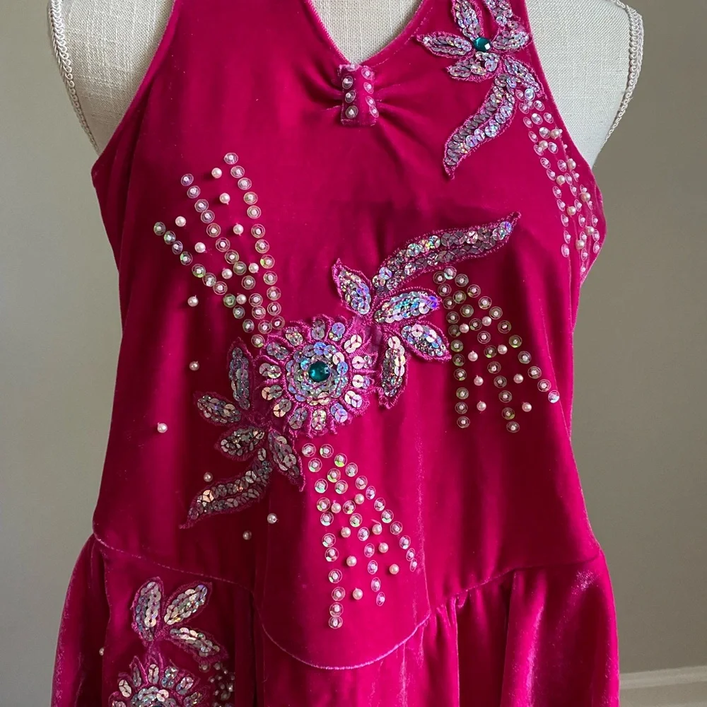 Lucky Angel Ice Skating Competition Dress Pink - Picture 3 of 12
